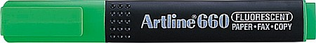 Textmarkere - Textmarker ARTLINE 660, varf tesit 1.0-4.0mm - verde fluorescent
