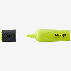 Textmarkere - Textmarker ARTLINE 690 Eco Green, varf tesit 1.0-4.0mm - galben fluorescent