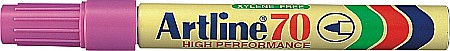 Markere permanente - Permanent marker ARTLINE 70, corp metalic, varf rotund 1.5mm - roz