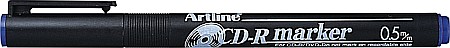CD/DVD-marker ARTLINE 883, corp plastic, varf rotund 0.5mm - albastru