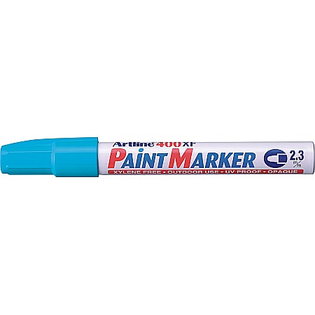 Markere cu vopsea - Marker cu vopsea ARTLINE 400XF, corp metalic, varf rotund 2.3mm - bleu