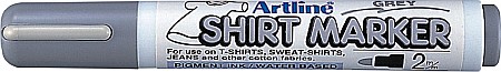 Markere pentru textile - T-Shirt marker ARTLINE, corp plastic, varf rotund 2.0mm - gri