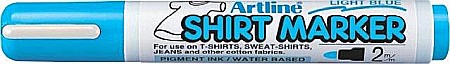Markere pentru textile - T-Shirt marker ARTLINE, corp plastic, varf rotund 2.0mm - bleu
