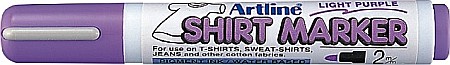 Markere pentru textile - T-Shirt marker ARTLINE, corp plastic, varf rotund 2.0mm - violet deschis