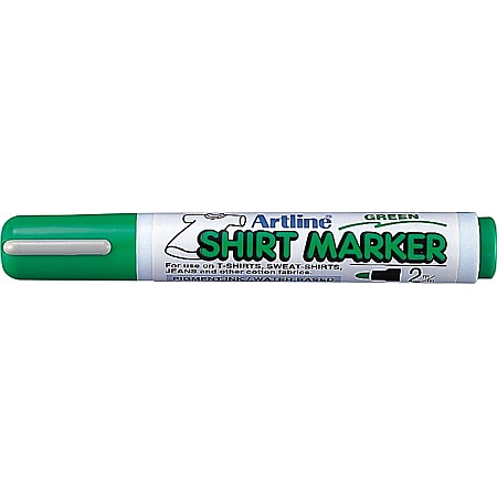 Markere pentru textile - T-Shirt marker ARTLINE, corp plastic, varf rotund 2.0mm - verde