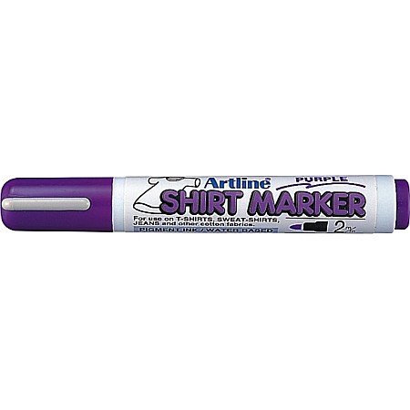 Markere pentru textile - T-Shirt marker ARTLINE, corp plastic, varf rotund 2.0mm - violet