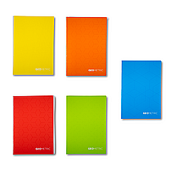 Produse din hartie - Caiet A4, 60 file, 80gsm, coperta carton 300gsm, design geometrics - matematica