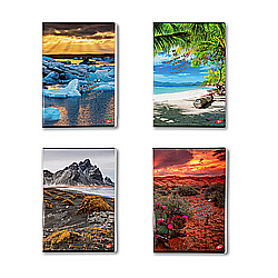 Produse din hartie - Caiet A4, 60 file, 80gsm, coperta carton 300gsm, design nature - dictando