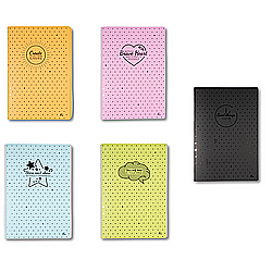 Produse din hartie - Caiet A4, 60 file, 80gsm, coperta carton 300gsm, design dots - dictando