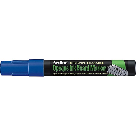 Markere pentru table si flipchart-uri - Marker cu cerneala opaca, ARTLINE, pentru table de scris, varf 2.0mm - albastru