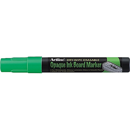 Markere pentru table si flipchart-uri - Marker cu cerneala opaca, ARTLINE, pentru table de scris, varf 2.0mm - verde fluorescent