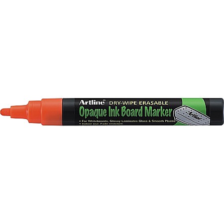 Markere pentru table si flipchart-uri - Marker cu cerneala opaca, ARTLINE, pentru table de scris, varf 2.0mm - orange fluorescent