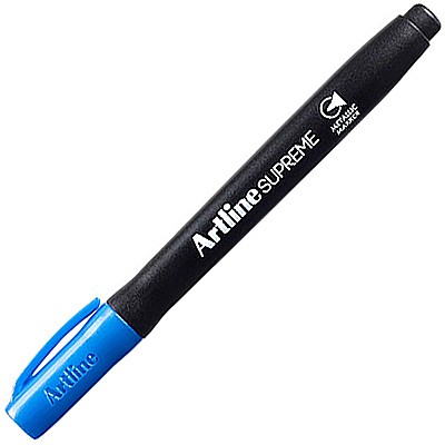 Markere permanente - Permanent marker ARTLINE Supreme Metallic, corp plastic, varf rotund 1.0mm, - albastru metalizat