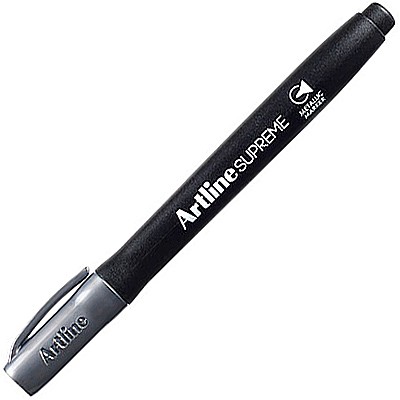 Markere permanente - Permanent marker ARTLINE Supreme Metallic, corp plastic, varf rotund 1.0mm, - argintiu