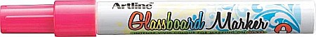 Instrumente de scris - Marker pentru tabla de sticla ARTLINE Glassboard, varf rotund 2.0mm - roz fluorescent