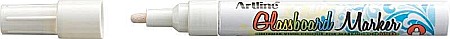 Instrumente de scris - Marker pentru tabla de sticla ARTLINE Glassboard, varf rotund 2.0mm - alb