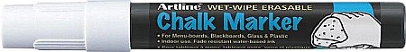 Instrumente de scris - Marker cu creta ARTLINE, pentru table de scris, varf 4.0mm - alb