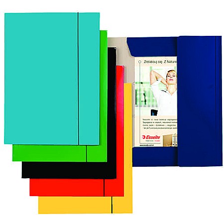 Mape din carton - Mapa ESSELTE Economy din carton cu elastic - albastru deschis