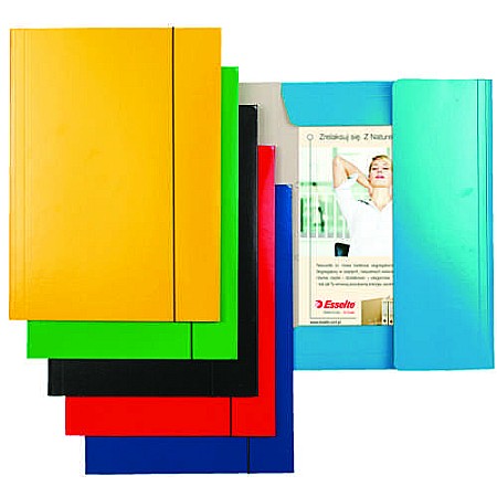 Mape din carton - Mapa ESSELTE Economy din carton cu elastic - galben