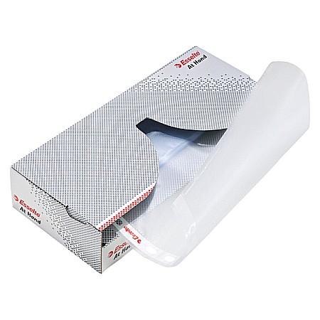 Folie protectie documente - Dispenser cu folii de protectie ESSELTE, A4, standard, 43 mic, cutie de 50 buc