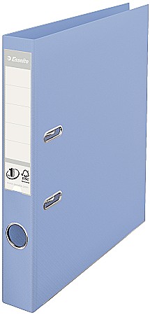 Biblioraft ESSELTE No. 1 Power, A4, plastifiat PP/PP, margine metalica, 50 mm - bleu