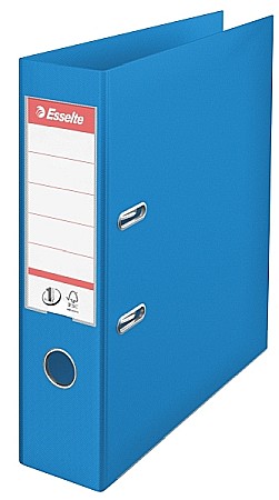 Organizare si arhivare - Biblioraft ESSELTE No. 1 Power, A4, plastifiat PP/PP, margine metalica, 75 mm - Vivida albastru