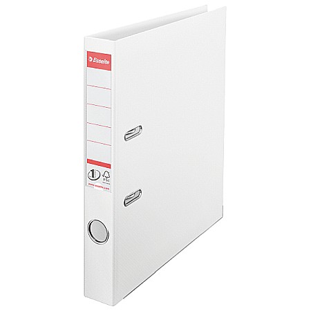 Organizare si arhivare - Biblioraft ESSELTE No. 1 Power, A4, plastifiat PP/PP, margine metalica, 50 mm - Vivida alb