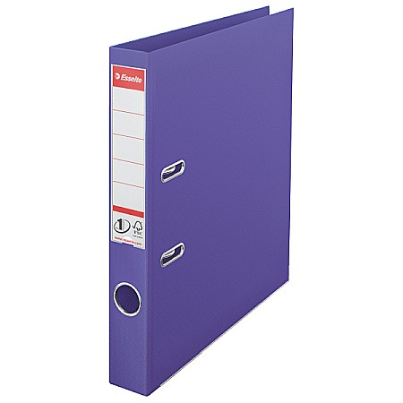 Organizare si arhivare - Biblioraft ESSELTE No. 1 Power, A4, plastifiat PP/PP, margine metalica, 50 mm - mov