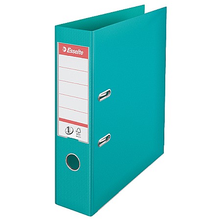 Organizare si arhivare - Biblioraft ESSELTE No. 1 Power, A4, plastifiat PP/PP, margine metalica, 75 mm - turcoaz