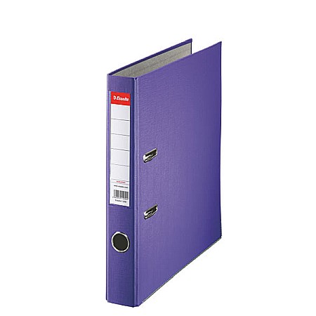 Organizare si arhivare - Biblioraft ESSELTE Economy, A4, plastifiat PP, margine metalica, 50 mm - mov