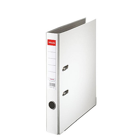 Organizare si arhivare - Biblioraft ESSELTE Economy, A4, plastifiat PP, margine metalica, 50 mm - alb