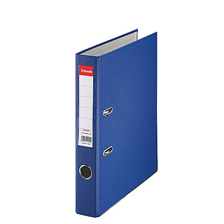 Biblioraft ESSELTE Economy, A4, plastifiat PP, margine metalica, 50 mm - albastru