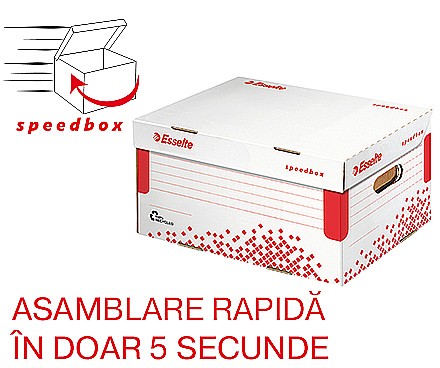 Cutie de arhivare ESSELTE Speedbox cu capac, A4