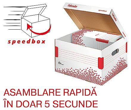 Organizare si arhivare - Container de arhivare ESSELTE Speedbox cu capac M