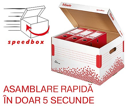 Organizare si arhivare - Container de arhivare ESSELTE Speedbox pentru bibliorafturi