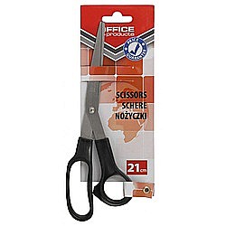 Foarfeci - Foarfeca otel, 21cm, Office Products - maner negru