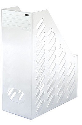 Suporti pentru cataloage - Suport vertical plastic pentru cataloage HAN Klassik XXL - transparent mat