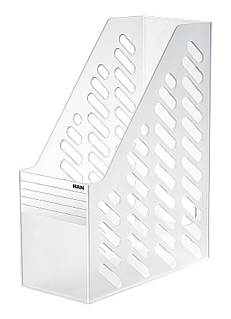 Suporti pentru cataloage - Suport vertical plastic pentru cataloage HAN Klassik XXL - transparent gri