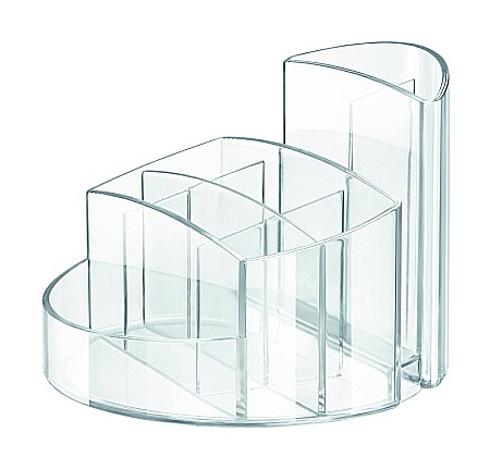 Suporti pentru articole de birou - Suport pentru articole de birou, HAN Rondo - transparent cristal