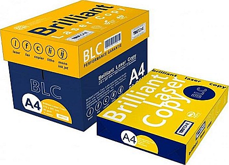 Hartie A4 - Hartie A4, 80g/mp, 500 coli/top, BRILLIANT