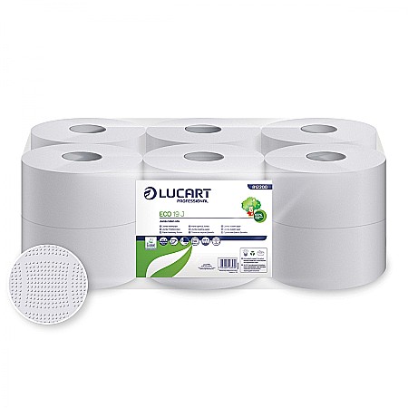 Hartie igienica Jumbo Lucart Eco 19J alba 2str 120m