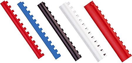 Aparate de indosariere si accesorii - Inele plastic 6 mm, max 25 coli,100buc/cut, Optima - negru