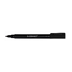 Markere pentru CD/DVD - Marker CD/DVD, varf fetru - 0.6mm, Q-Connect - negru