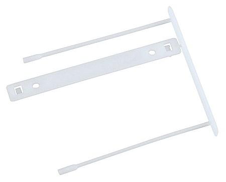 Alonje si baghete - Alonja de mare capacitate, pentru arhivare, plastic, 100buc/set, Q-Connect Z-Clip - alba