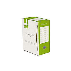 Cutii de arhivare - Cutie arhivare 150mm, 100x339x298mm, carton 400gsm, Q-Connect - alb/verde