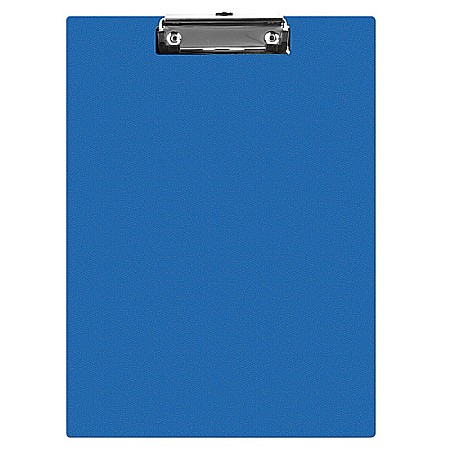 Clipboarduri pentru documente - Clipboard simplu A5, plastifiat PVC, Q-Connect - albastru