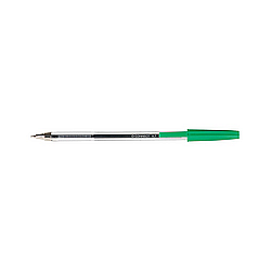 Pixuri de unica folosinta - Pix transparent cu mina , varf 0.7mm, Q-Connect - verde