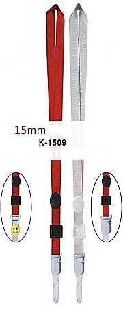 Sisteme de afisare - Lanyard textil, 15mm latime, KEJEA - negru