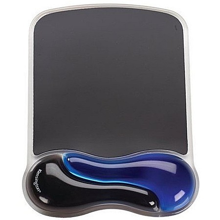 Suporturi ergonomice - Mouse Pad Kensington Duo Gel, cu suport ergonomic pentru incheietura mainii, cu gel, albastru/negru