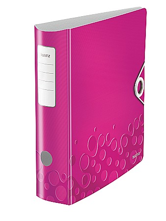 Bibliorafturi - Biblioraft LEITZ Active Wow 180, A4, 75 mm, polyfoam - roz metalizat